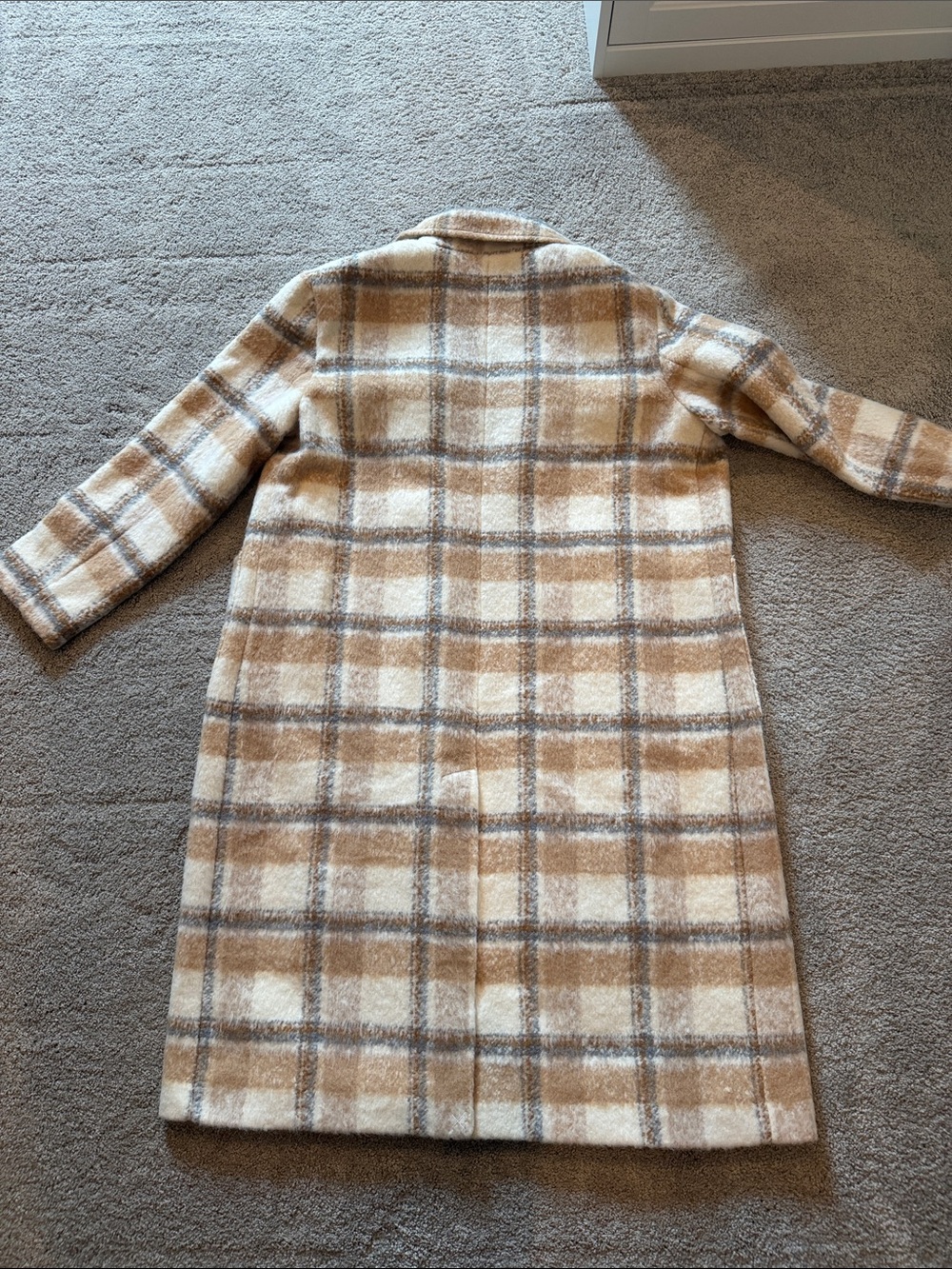 LOFT Plaid Longline Peacoat - Picture 4 of 5